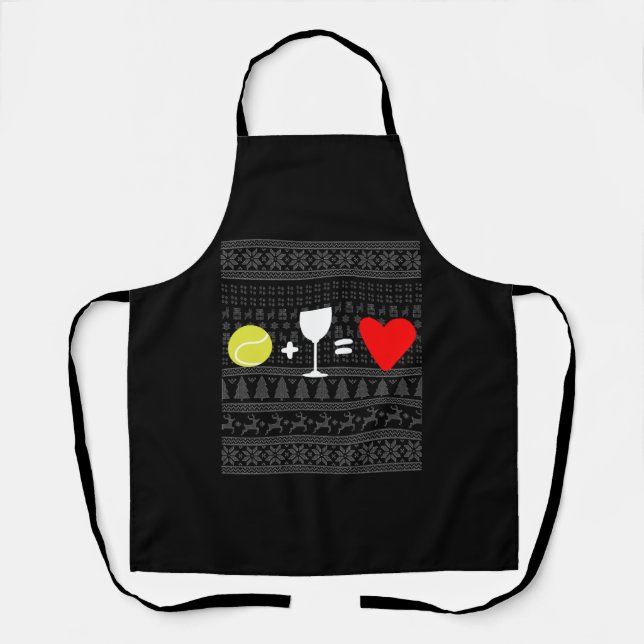 Christmas Tennis 16 Apron (Front)
