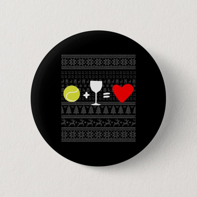 Christmas Tennis 16 Button (Front)