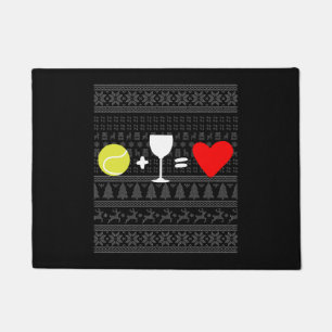 Christmas Tennis 16 Doormat