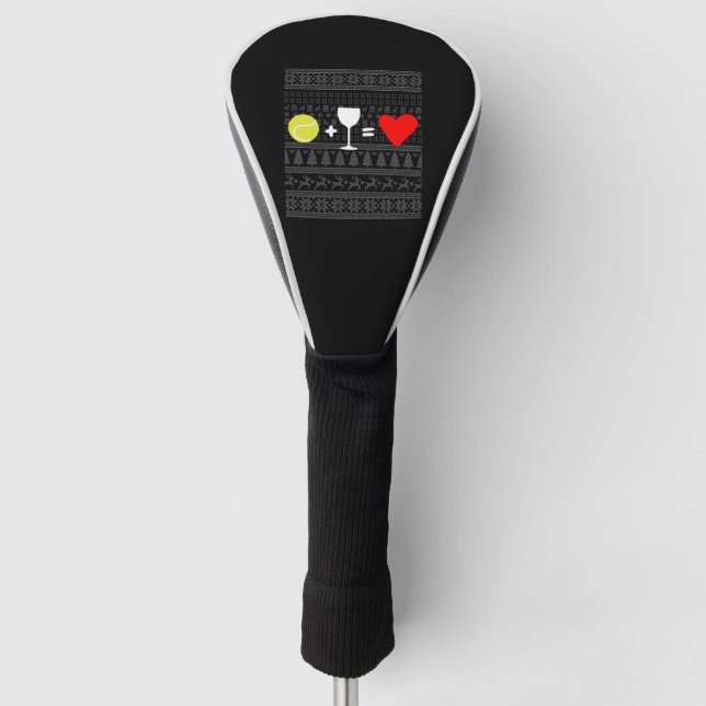Christmas Tennis 16 Golf Head Cover (Front)