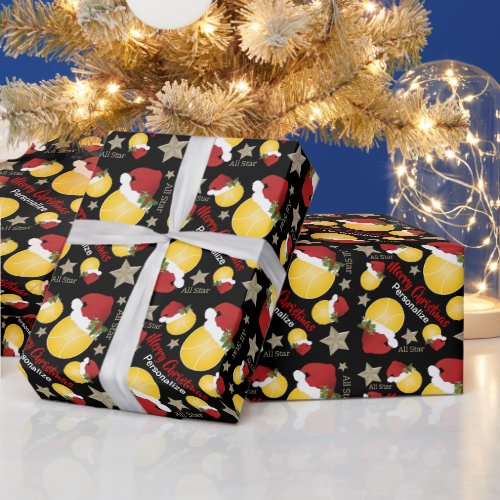 Christmas Tennis All Star _ Personalize Wrapping Paper