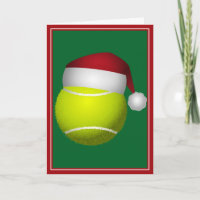 Christmas Tennis Ball Holiday Card