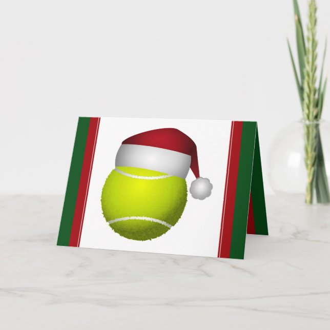 Christmas Tennis Ball Holiday Card (Front)