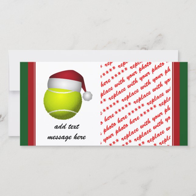 Christmas Tennis Ball Holiday Card (Front)