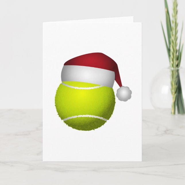 Christmas Tennis Ball Holiday Card (Front)