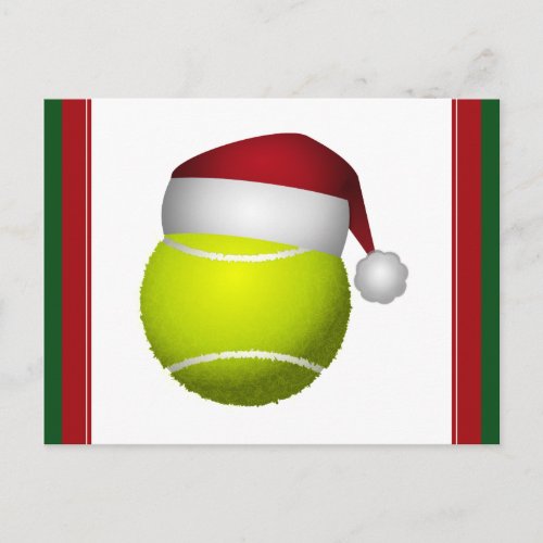 Christmas Tennis Ball Holiday Postcard