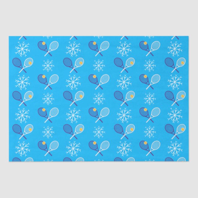 🎄Christmas 🎾tennis blue  Tissue Paper (Front)