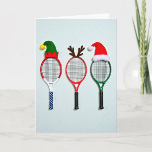 Christmas Tennis Rackets Card