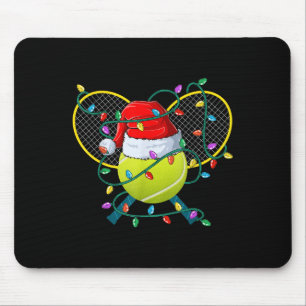 Christmas Tennis Xmas Santa Srts Hat Mens Womens K Mouse Pad