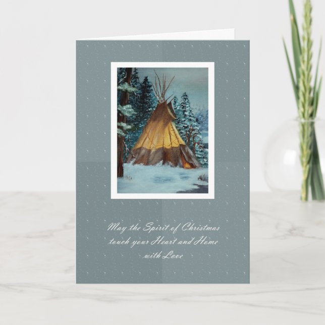 Christmas Tepee Card / Christmas Tipi (Front)