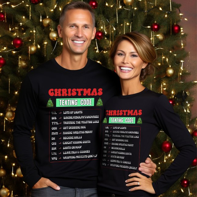 Christmas Texting Code T-Shirt (Creator Uploaded)