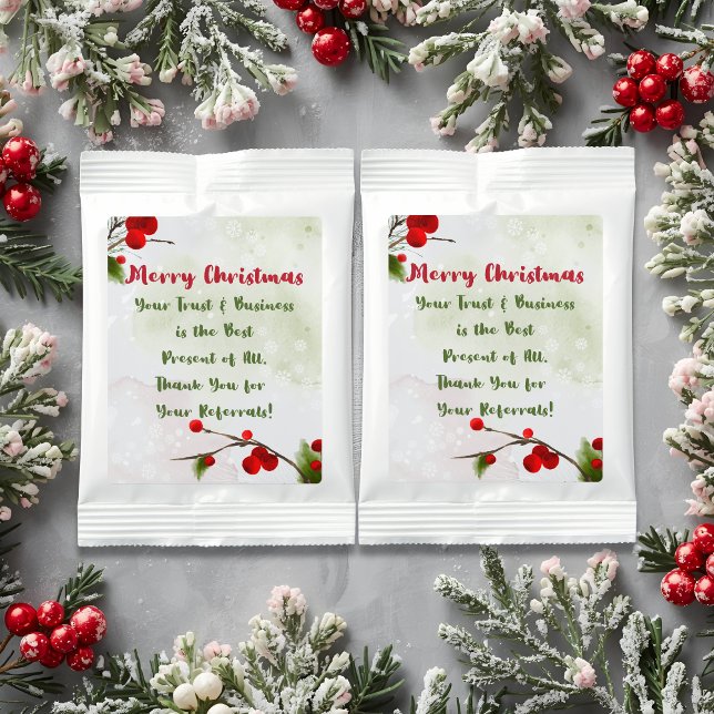 Christmas Thank You | Business Marketing Pop By  Hot Chocolate Drink Mix (Creator Uploaded)