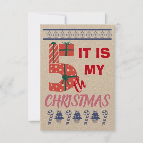 Christmas  thank you card