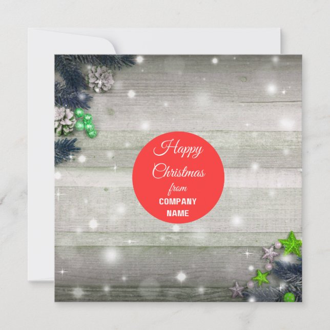 Christmas Thank you card -English (Front)