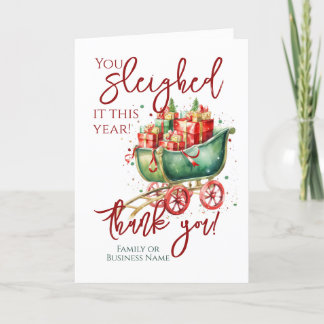 Christmas Thank You Employee Volunteer Holiday Card