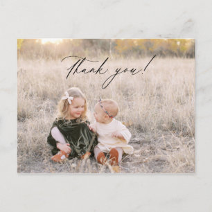 Christmas thank you photo card