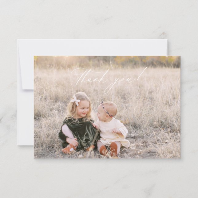 Christmas thank you photo card (Front)