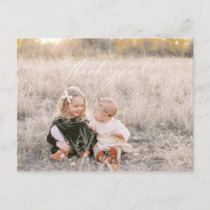 Christmas thank you photo post card