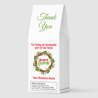 Christmas Thank You Swag For Employees Party Roasted Coffee