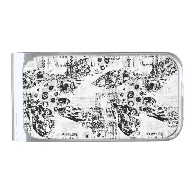 Christmas | Thanksgiving | Family Shirts & Gifts Silver Finish Money Clip (Front)