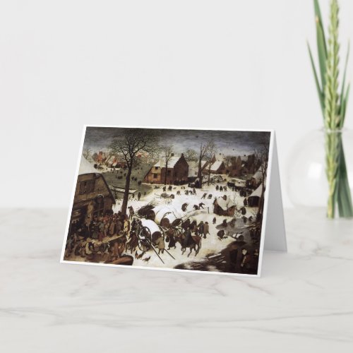 Christmas _ The Census at Bethlehem Brueger Holiday Card