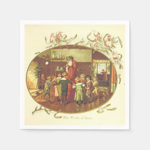Christmas The Circle of Love Paper Napkins
