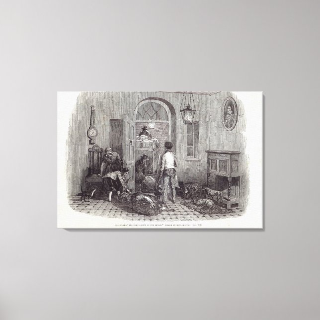 Christmas: "The Compliments of the Season" Canvas Print (Front)