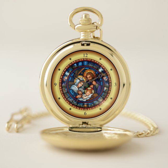 Christmas ~ The Holy Family ~ Nativity ~ * ~ Pocket Watch (Inside)