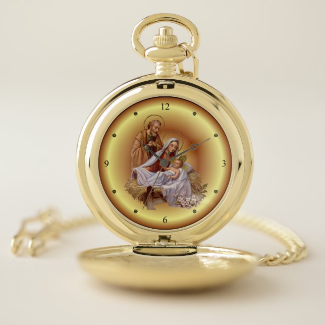 Christmas ~ The Holy Family ~ Nativity ~ * ~ Pocket Watch (Inside)
