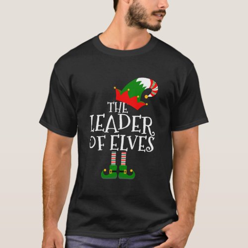 Christmas The Leader Of Elves Matching Family Grou T_Shirt