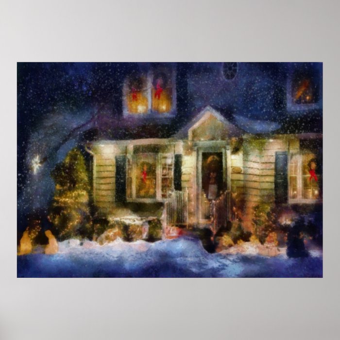 Christmas   The night before Christmas Print