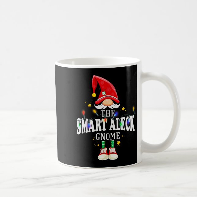 Christmas The Smart Aleck Gnome X-mas Matching Pjs Coffee Mug (Right)