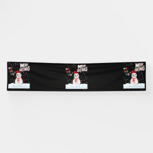 Christmas The Snowman 2.5x12 Vinyl Banner