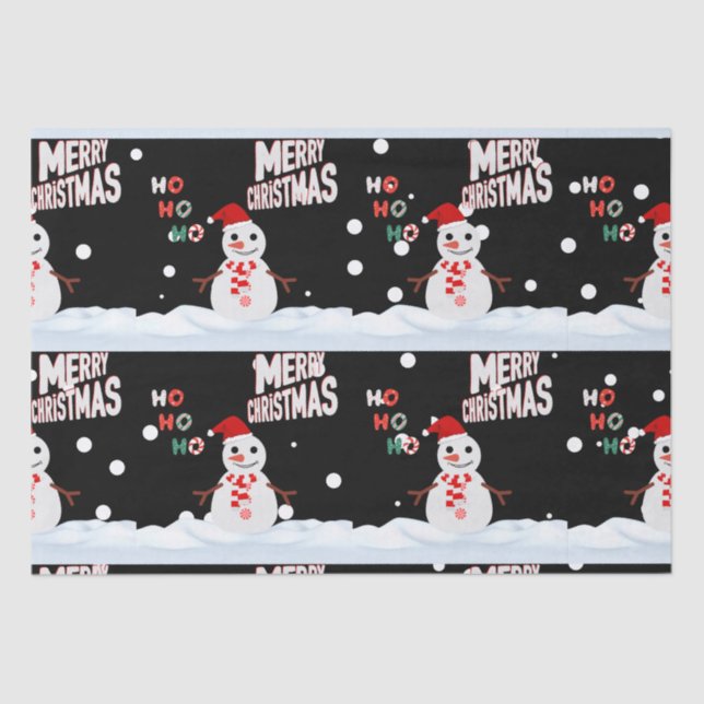 Christmas The Snowman Tissue Paper (Front)
