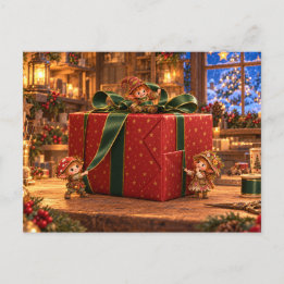 Christmas – The Whimlings and the Giant Gift Holiday Postcard