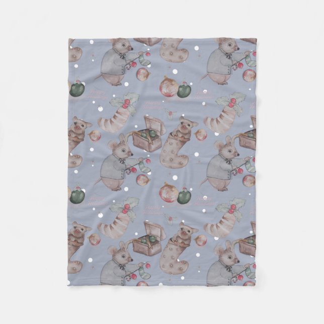 Christmas Theme baby fleece blanket (Front)