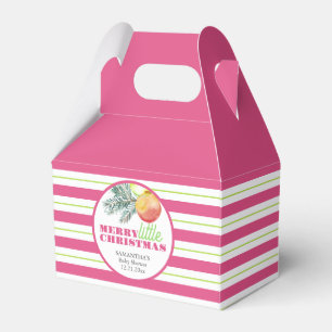 Christmas Theme Baby Shower Favor Boxes