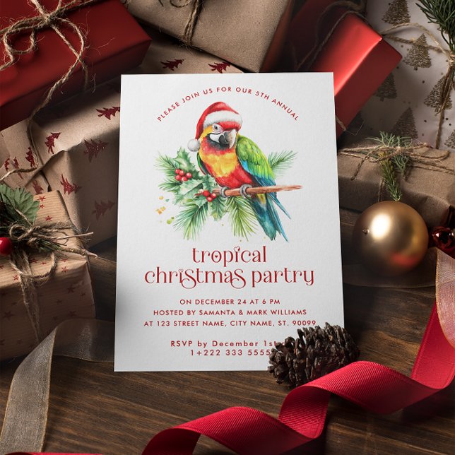 Christmas Theme Christmas Cocktail Party Thank You Card (Creator Uploaded)