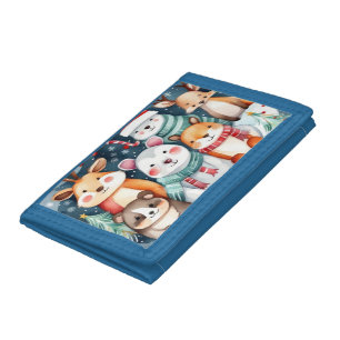Christmas theme Christmas cute animals Tri-fold Wallet