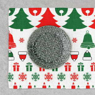 Christmas theme cloth placemat