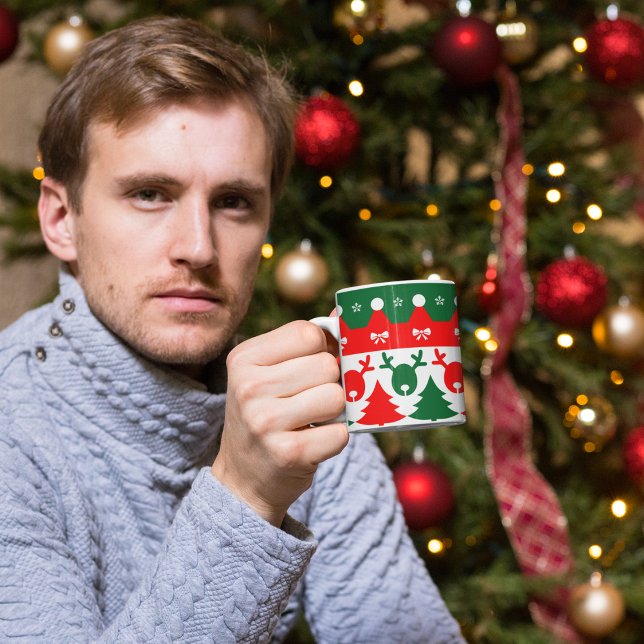 Christmas theme  color morph mug  (Christmas theme cup)