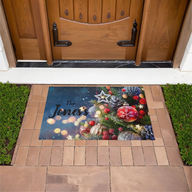 Christmas Theme Custom Door Mat  (Outdoor)