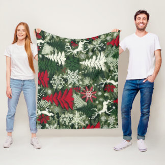 CHRISTMAS THEME FLEECE BLANKET
