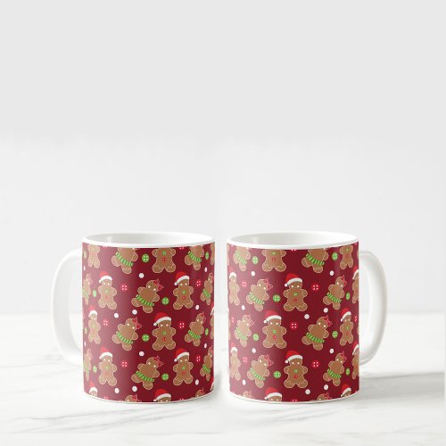 Christmas Theme Gingerbread Men Coffee Mug