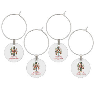 Christmas Theme Nutcracker Wine Charm