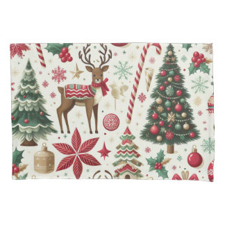 Christmas theme standard size pillow case