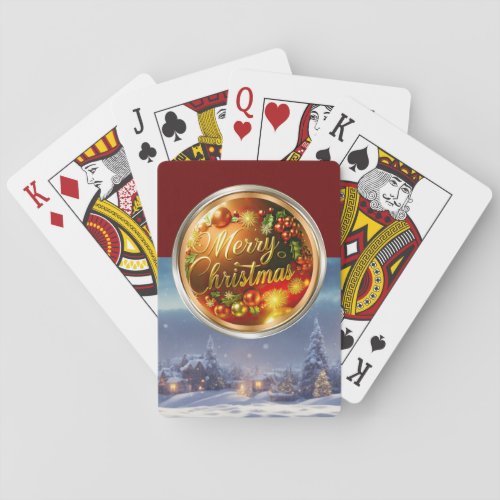 Christmas Theme Stocking Stuffer  Poker Cards