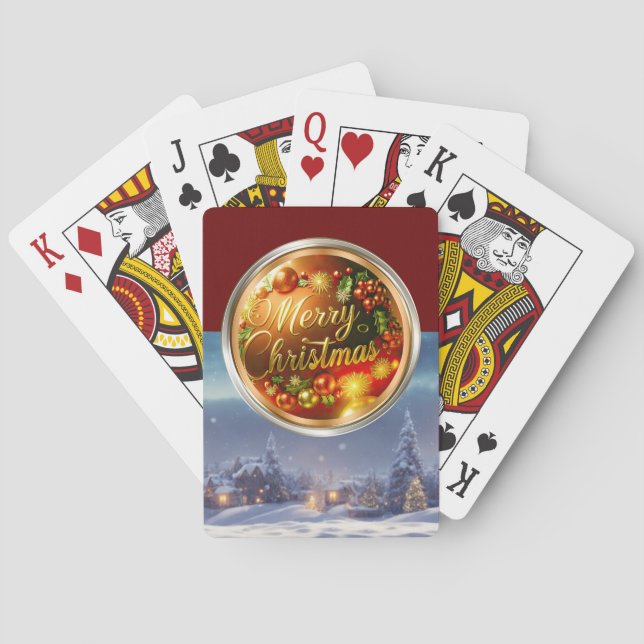 Christmas Theme Stocking Stuffer  Poker Cards (Back)