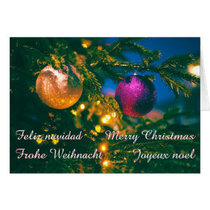 Christmas theme with 2 Christmas ball... Cards