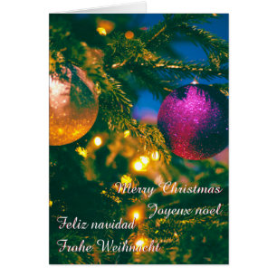 Christmas theme with 2 Christmas ball... Cards